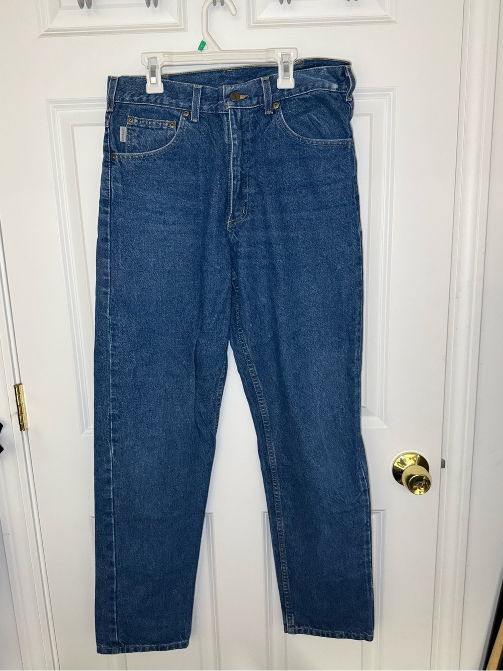 Carhartt Jeans Men's Straight Dark Blue Denim